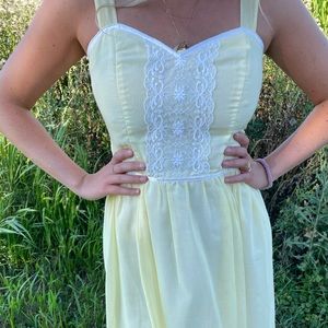GUNNE SAX by Jessica McClintock Yellow Sundress